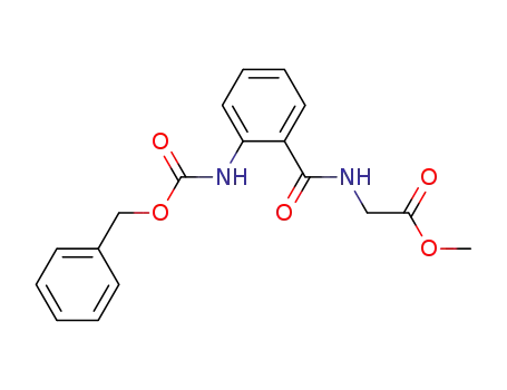 Molecular Structure of 866431-50-7 (methyl [(2-{[(benzyloxy)carbonyl]amino}benzoyl)amino]acetate)