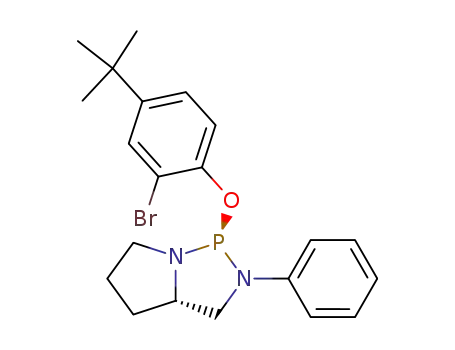 Molecular Structure of 887280-31-1 ((2R,5S)-2-(2-bromo-4-tert-butylphenoxy)-3-phenyl-1,3-diaza-2-phosphabicyclo[3.3.0<sup>1,5</sup>]octane)