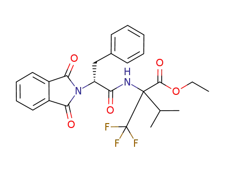 2-[(R)-2-(1,3-Dioxo-1,3-dihydro-isoindol-2-yl)-3-phenyl-propionylamino]-3-methyl-2-trifluoromethyl-butyric acid ethyl ester