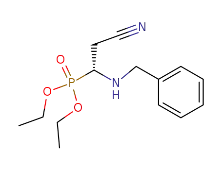 ((R)-1-Benzylamino-2-cyano-ethyl)-phosphonic acid diethyl ester