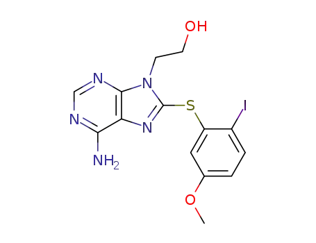 2-[6-aMino-8-(2-iodo-5-Methoxy-phenylsulfanyl)purin-9-yl]ethanol