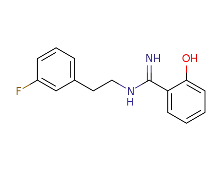 Molecular Structure of 854132-95-9 (<i>N</i>-[2-(3-fluoro-phenyl)-ethyl]-2-hydroxy-benzamidine)