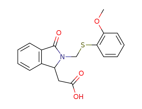 1H-Isoindole-1-acetic acid,
2,3-dihydro-2-[[(2-methoxyphenyl)thio]methyl]-3-oxo-