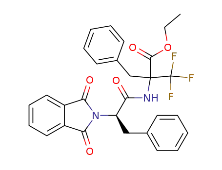 2-Benzyl-2-[(R)-2-(1,3-dioxo-1,3-dihydro-isoindol-2-yl)-3-phenyl-propionylamino]-3,3,3-trifluoro-propionic acid ethyl ester