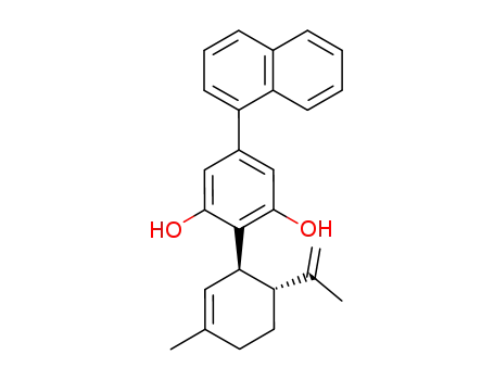 2-((1R,6R)-6-Isopropenyl-3-methyl-cyclohex-2-enyl)-5-naphthalen-1-yl-benzene-1,3-diol