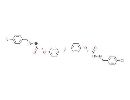 [4-(2-{4-[1-(4-Chloro-phenyl)-meth-(E)-ylidene-hydrazinocarbonylmethoxy]-phenyl}-ethyl)-phenoxy]-acetic acid [1-(4-chloro-phenyl)-meth-(E)-ylidene]-hydrazide