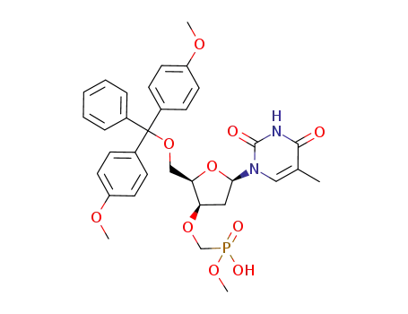 [(2R,3R,5R)-2-[Bis-(4-methoxy-phenyl)-phenyl-methoxymethyl]-5-(5-methyl-2,4-dioxo-3,4-dihydro-2H-pyrimidin-1-yl)-tetrahydro-furan-3-yloxymethyl]-phosphonic acid monomethyl ester