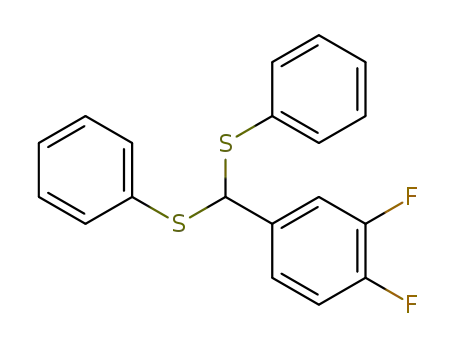 Benzene, 4-[bis(phenylthio)methyl]-1,2-difluoro-