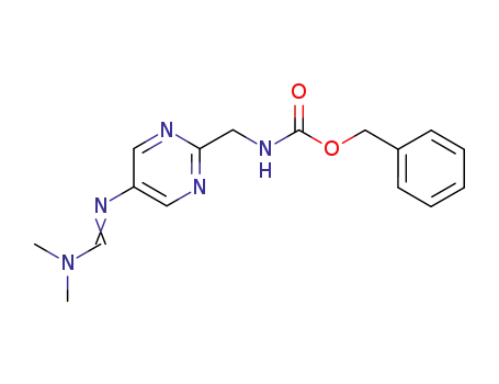 [5-(dimethylamino-methyleneamino)-pyrimidin-2-ylmethyl]-carbamic acid benzyl ester