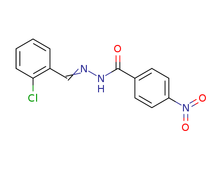Benzoic acid, 4-nitro-,2-[(2-chlorophenyl)methylene]hydrazide cas  35559-06-9