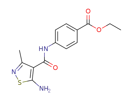 5-amino-N-(4-carboethoxy)phenyl-3-methyl-4-isothiazolecarboxamide