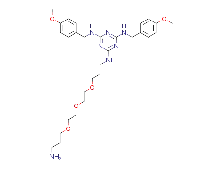 1,3,5-Triazine-2,4,6-triamine,
N-[3-[2-[2-(3-aminopropoxy)ethoxy]ethoxy]propyl]-N',N''-bis[(4-methoxy
phenyl)methyl]-