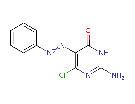 4(1H)-Pyrimidinone,2-amino-6-chloro-5-(2-phenyldiazenyl)- cas  30412-45-4