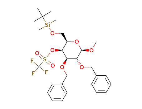 methyl 2,3-di-O-benzyl-6-O-(t-butyldimethylsilyl)-4-O-(trifluoromethanesulfonyl)-β-D-galactopyranoside