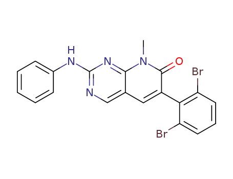 6-(2,6-dibromo-phenyl)-8-methyl-2-phenylamino-8<i>H</i>-pyrido[2,3-<i>d</i>]pyrimidin-7-one