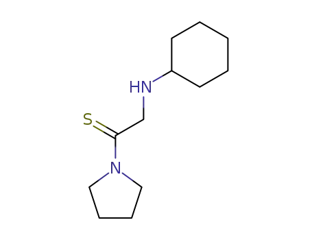 Molecular Structure of 777946-66-4 (Pyrrolidine,  1-[2-(cyclohexylamino)-1-thioxoethyl]-  (9CI))