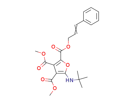 Molecular Structure of 882040-50-8 (2,3,4-Furantricarboxylic  acid,  5-[(1,1-dimethylethyl)amino]-,  3,4-dimethyl  2-(3-phenyl-2-propenyl)  ester  (9CI))