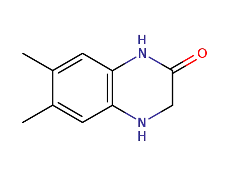 Molecular Structure of 105029-06-9 (2(1H)-Quinoxalinone, 3,4-dihydro-6,7-dimethyl-)