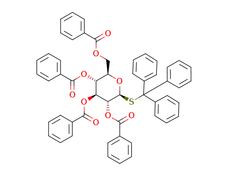triphenylmethyl 2,3,4,6-tetra-O-benzoyl-1-thio-β-D-glucopyranoside