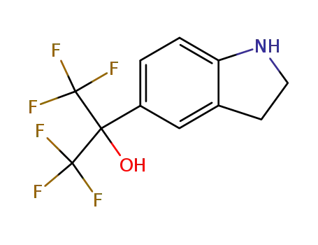 2-(2,3-Dihydro-1H-indol-5-yl)-1,1,1,3,3,3-hexafluoro-propan-2-ol