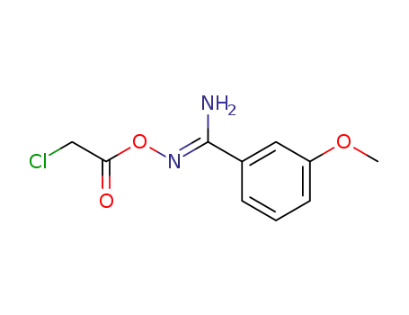 Molecular Structure of 844498-73-3 (Benzenecarboximidamide, N-[(chloroacetyl)oxy]-3-methoxy-)