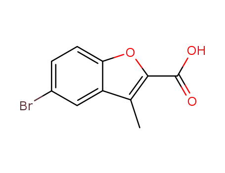 Molecular Structure of 50638-08-9 (5-BROMO-3-METHYL-BENZOFURAN-2-CARBOXYLIC ACID)