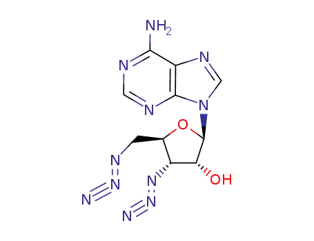 Molecular Structure of 75252-19-6 (Adenosine, 3',5'-diazido-3',5'-dideoxy-)