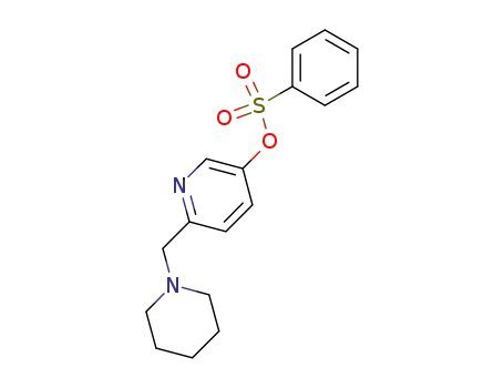 benzenesulfonic acid 6-piperidin-1-ylmethyl-pyridin-3-yl ester