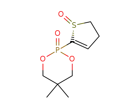 Molecular Structure of 873483-72-8 (1,3,2-Dioxaphosphorinane,
2-[(1R)-4,5-dihydro-1-oxido-2-thienyl]-5,5-dimethyl-, 2-oxide)