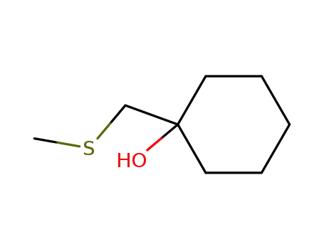 Molecular Structure of 113327-55-2 (Cyclohexanol, 1-[(methylthio)methyl]-)