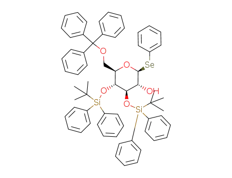 phenyl 3,4-bis-O-(tert-butyl(diphenyl)silyl)-6-O-(triphenylmethyl)-1-seleno-β-D-glucopyranoside