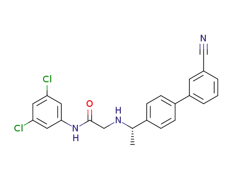 2-[1-(3'-cyano-biphenyl-4-yl)-ethylamino]-<i>N</i>-(3,5-dichloro-phenyl)-acetamide