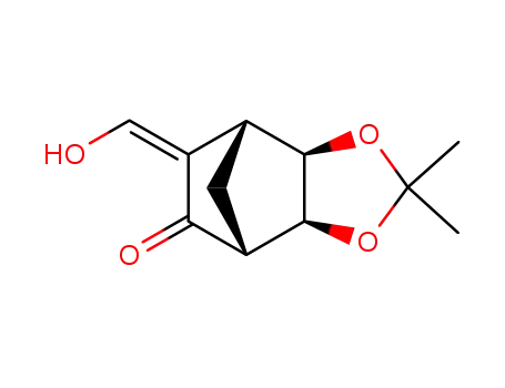(+/-)-(exo,exo)-3-(hydroxymethylene)-5,6-(isopropylidenedioxy)bicyclo[2.2.1]heptan-2-one