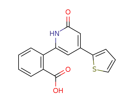2-[4-(2-thienyl)-2-pyridon-6-yl]benzoic acid