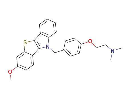 {2-[4-(7-methoxy-benzo[4,5]thieno[3,2-<i>b</i>]indol-10-ylmethyl)-phenoxy]-ethyl}-dimethyl-amine