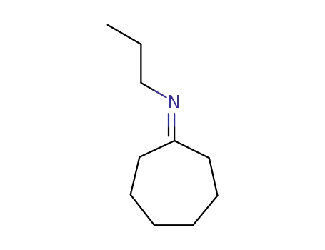 Molecular Structure of 22668-90-2 (1-Propanamine, N-cycloheptylidene-)