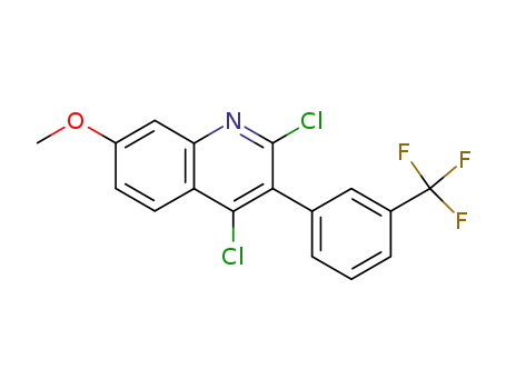 Quinoline, 2,4-dichloro-7-methoxy-3-[3-(trifluoromethyl)phenyl]-