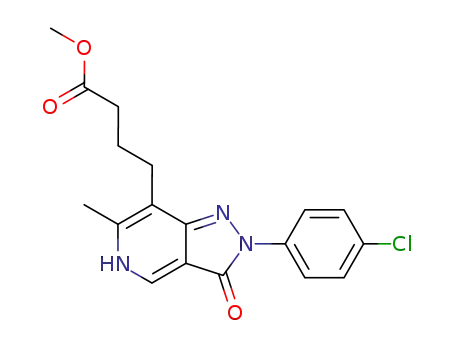 2-(4-chlorophenyl)-2,5-dihydro-7-(3-methoxycarbonylpropyl)-6-methylpyrazolo[4,3-c]pyridin-3-one