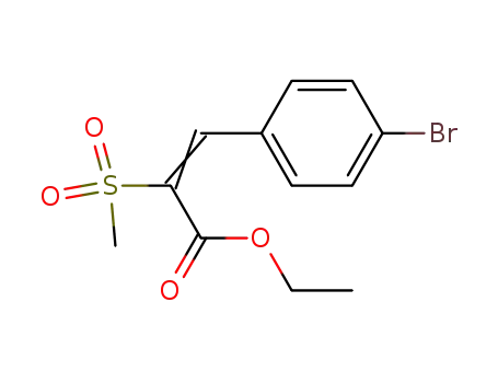 2-Propenoic acid, 3-(4-bromophenyl)-2-(methylsulfonyl)-, ethyl ester