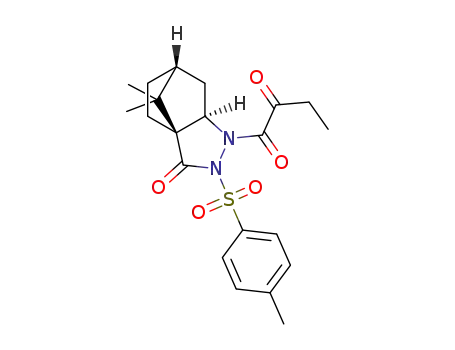 1-[(1S,5R,7R)-10,10-Dimethyl-2-oxo-3-(toluene-4-sulfonyl)-3,4-diaza-tricyclo[5.2.1.0<sup>1,5</sup>]dec-4-yl]-butane-1,2-dione