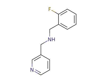 Molecular Structure of 500221-74-9 ((2-fluoro-benzyl)-pyridin-3-ylmethyl-amine)