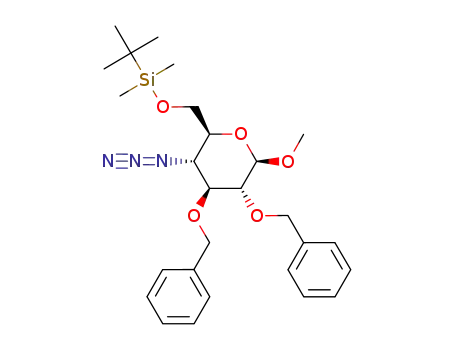 methyl 4-azido-2,3-di-O-benzyl-6-O-(t-butyldimethylsilyl)-4-deoxy-β-D-glucopyranoside