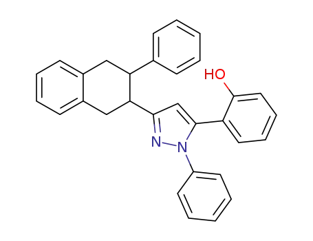 Phenol,
2-[1-phenyl-3-(1,2,3,4-tetrahydro-3-phenyl-2-naphthalenyl)-1H-pyrazol-5
-yl]-