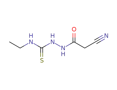 Molecular Structure of 59682-63-2 (Acetic acid, cyano-, 2-[(ethylamino)thioxomethyl]hydrazide)