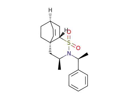 (1R,3S,6S,8S)-3-Methyl-4-((S)-1-phenyl-ethyl)-5-thia-4-aza-tricyclo[6.2.2.0<sup>1,6</sup>]dodec-9-ene 5,5-dioxide