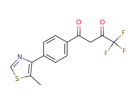 4,4,4-trifluoro-1-[4-(5-methyl-thiazol-4-yl)-phenyl]-butane-1,3-dione