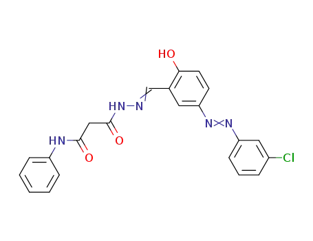 2-[1-[5-(3-Chloro-phenylazo)-2-hydroxy-phenyl]-meth-(E)-ylidene-hydrazinocarbonyl]-N-phenyl-acetamide