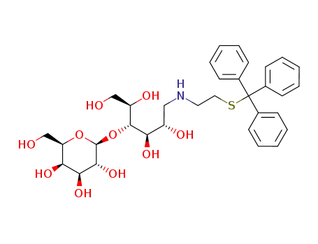 β-D-galactopyranosyl-(1->4)-(1-deoxy-D-glucityl)-(1->N)-S<sup>2</sup>-(trityl)cysteamine