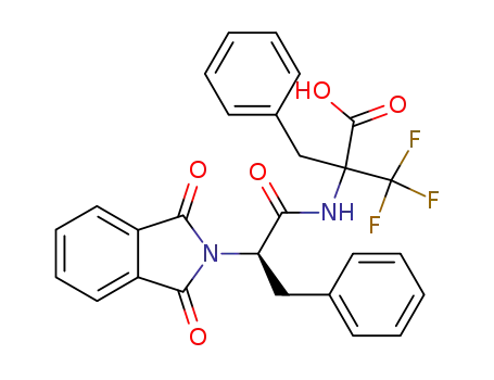 2-Benzyl-2-[(R)-2-(1,3-dioxo-1,3-dihydro-isoindol-2-yl)-3-phenyl-propionylamino]-3,3,3-trifluoro-propionic acid