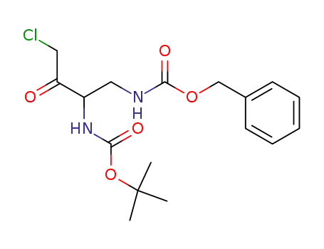 (2-<i>tert</i>-butoxycarbonylamino-4-chloro-3-oxo-butyl)-carbamic acid benzyl ester
